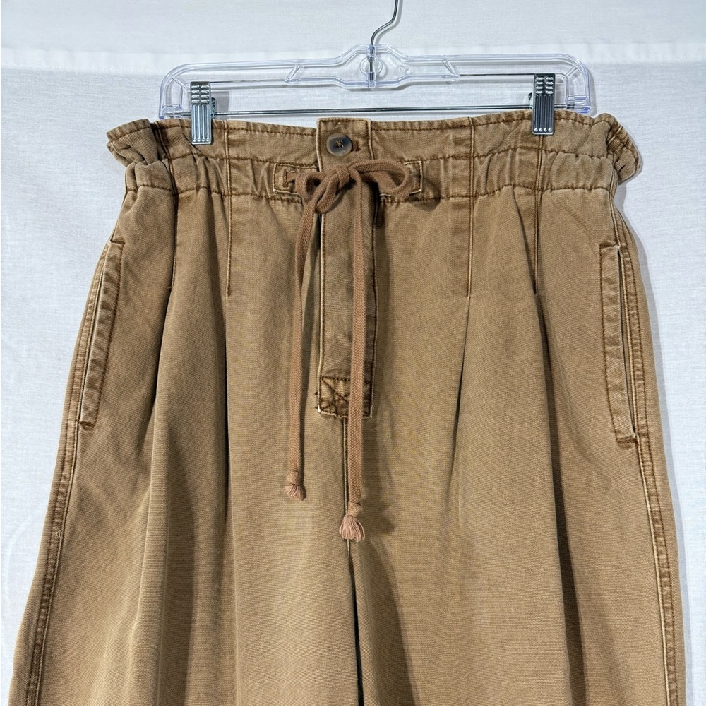 Free People Brown Paperbag Waist Jogger Pants - Picture 3 of 14